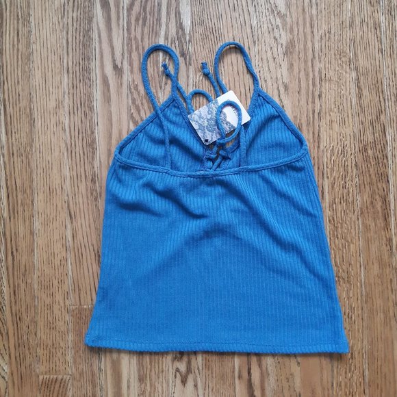 lace up front crop top - Picture 2 of 2